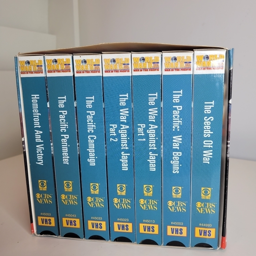 World War II with Walter Cronkite VHS Box Set 7 VHS Pack